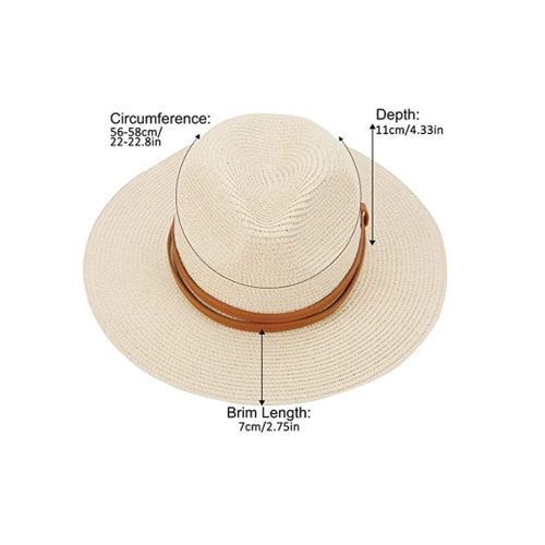 Femmes Chapeau De Paille Pliage Chapeau De Soleil À Large Bord Protection Uv Chapeau De Jaune À La Ceinture Extérieure De Voyage Plage De La Pêche