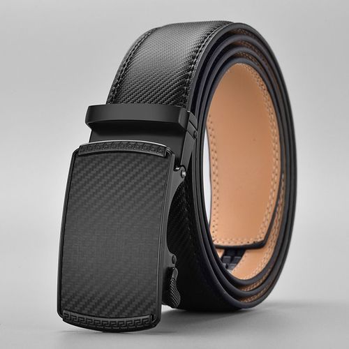 Ceinture Pour Homme, Ceinture À Cliquet Avec 1 3/8"" De Cuir, Denim Ceinture De Plus Facile Avec Curseur Réglable, Garniture Pour S'adapter À