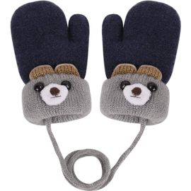 Gants Thermiques Pour Le Point-À-Crochet Mitaines Pour Bébé, Automne Et L'hiver