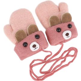 Gants Thermiques Pour Le Point-À-Crochet Mitaines Pour Bébé, Automne Et L'hiver