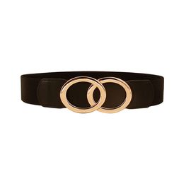 Vaste Étendue De Ceintures Pour Femmes, Ceinture Élastique Pour Les Robes, Double Anneau Boucle