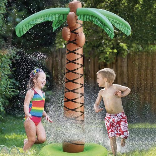 Arbre À Palmier Gonflable Pour Arrosage D'été, Jouet D'arrosage D'eau Pour Enfants Et Adultes, Grand Modèle 155 Cm En Pvc Résistant