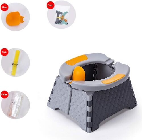 Commode De Voyage Pour Enfants (Grise) | Commode Pliante | Commode D'intérieur/Extérieur