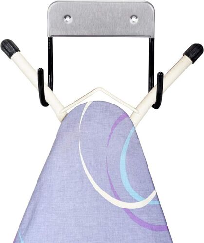 1 Pcs Support mural pour planche, Support mural pour planche à repasser, Support De Fixation Murale Avec Crochets En Acier-13.2 * 13 * 6.8 cm pour suspendre des Planches à repasser""T"" ou""Y""