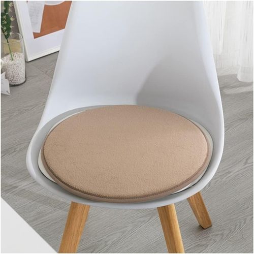 Lot De 4 Coussins De Chaise Ronds, Coussins De Siège En Mousse À Mémoire De Forme, Coussins De Chaise Antidérapants Adaptés Aux Tabourets De Bar, De Bureau Et De Salle À Manger C