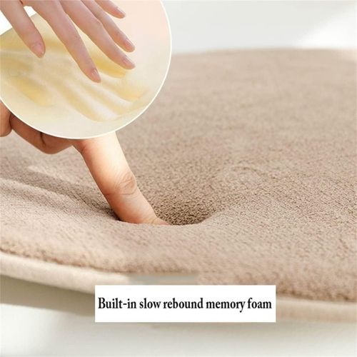 Lot De 4 Coussins De Chaise Ronds, Coussins De Siège En Mousse À Mémoire De Forme, Coussins De Chaise Antidérapants Adaptés Aux Tabourets De Bar, De Bureau Et De Salle À Manger C