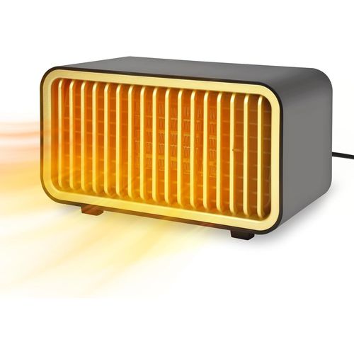 Chauffage D'Appoint, Radiateur Soufflant, Mini Chauffage Electrique Portable Silencieux De 1000 W Avec 2 Modes, Protection Contre La Surchauffe Et Le Renversement, Pour Bureau De Chambre À C[Z458]
