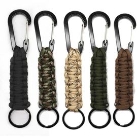 Lot De 5 Porte-Clés En Paracorde Avec Mousqueton, Cordon Tressé Pour Clés, Couteau, Lampe De Poche, Camping, Randonnée, Sac À Dos Pour Hommes Et Femmes, 5 Couleurs