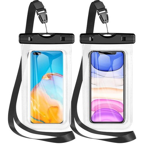 Boîtier Étanche Pour Smartphone [2], Coque Étanche Pour Iphone 14, Plus 14 13 Pro Max 12 11 Xs Xr X 8 Samsung S20 S10 S9 Huawei P20 P30 Boîtier Étanche Pour Smartphone Jusqu'à 7,0 Pouces