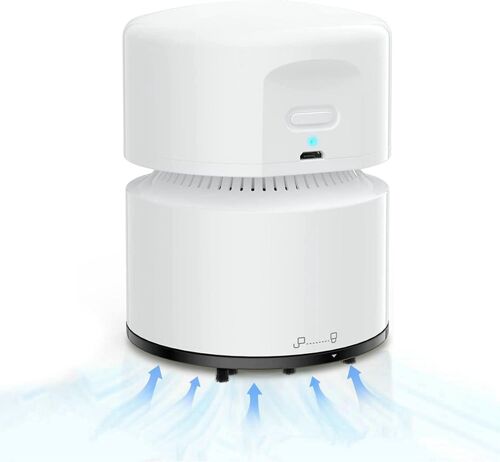 JEXNOVASHOP-Aspirateur de Table, Mini Aspirateur, USB Rechargeable, 120 Minutes D'autonomie, Fonction D'arrêt Automatique, Aspirateur à Main sans Fil à 360° pour École, Bureau, Maison