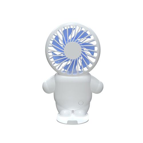 Mini ventilateur de poche blanc, petit ventilateur électrique portatif, dessin animé, astronaute, petit ventilateur