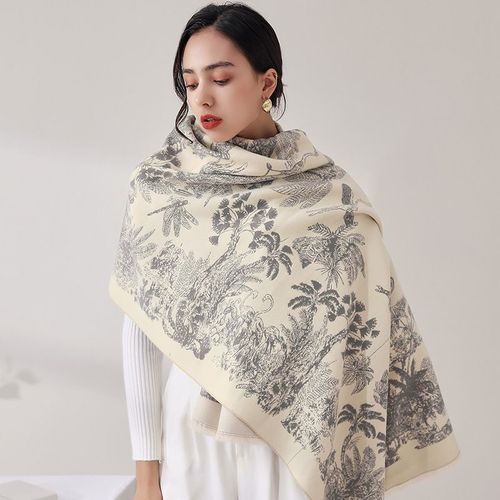 Écharpes En Cachemire De Nouveau Style Pour Femmes En Hiver, Écharpes Douces Pour Femmes Au Japon Et En Corée Du Sud, Écharpes Mi-Longues Tissées Chaudes Pour Femmes, Gris
