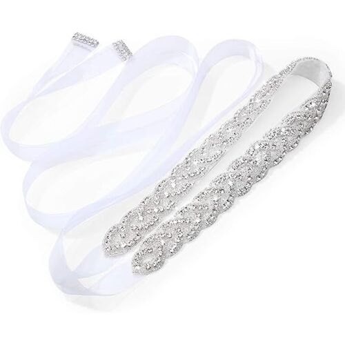 Ceintures de Mariée Mariage Ceinture Strass Cristal Ceinture de Robe de Demoiselle d'Honneur pour Femmes Accessoires Robe Assortie