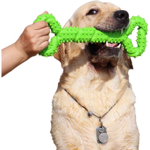 Jouet À Mâcher Pour Chien Jouet Pour Chiot En Forme D'os Résistant Au Caoutchouc, Conception Convexe, Jouet Interactif Solide Pour Chien, Pour Les Mâcheurs Agressifs, Les Petits Et Grands Chiens.