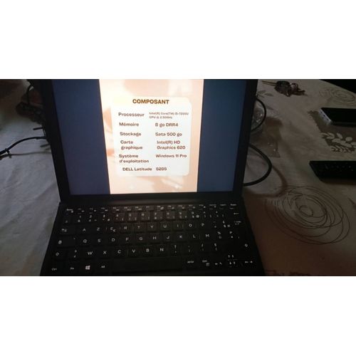 Dell Latitude 5285 - 12.3" Intel Core i5-7200U - 2.5 Ghz - Ram 8 Go - SSD 512 Go