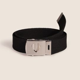 Ceinture En Toile Décorative Extra Longue Et Décontractée Pour Femme, Noire, 100 Cm, Avec Boucle Creuse, En Maille Rouge