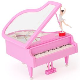 Boîte à musique piano pour enfants, cadeau d'anniversaire pour fille, jouant dans la chambre