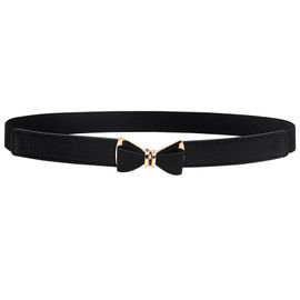 Ceinture Élastique Fine Et Extensible Pour Femme, Largeur 2,5 Cm, Avec N?ud