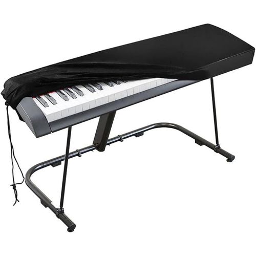 Housse De Protection Pour Clavier De Piano 88 Touches, Anti-Poussière, Pour Synthétiseur Numérique Yamaha, Alesis, Casio, Roland ¿ Velours Extensible Noir