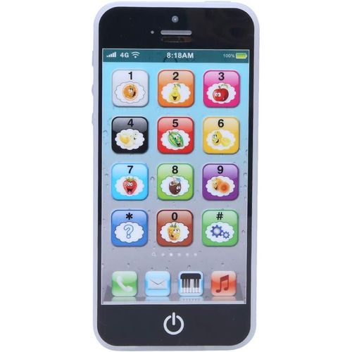 Téléphone jouet pour enfants, jouet éducatif et éducatif, rechargeable par USB