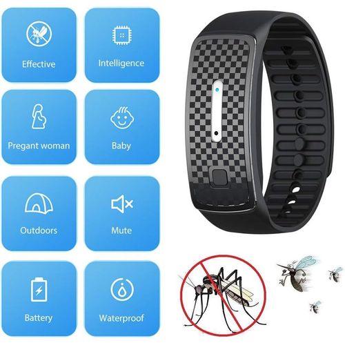 2024 Rose À Ultrasons Anti Moustique Bracelet, Été Piqûre De Moustique Répulsif Regarder Pour Une Utilisation Intérieure Et Extérieure 