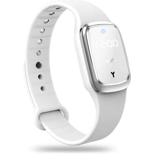 (Blanc) À Ultrasons Anti Moustique Bracelet Bracelets À Ultrasons Répulsif Pour Insectes Bracelet Électronique De Surveillance Pour Les Enfants Et Les Adultes De Camping, Escalade, Randonnée 