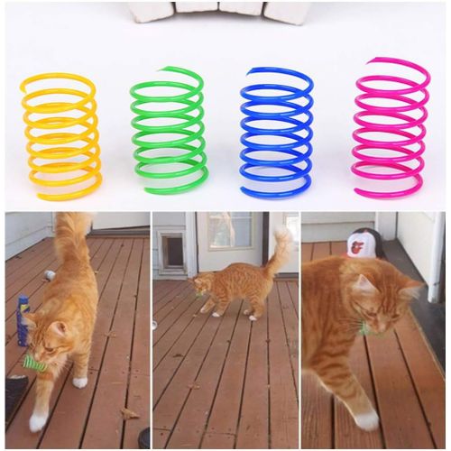 Jouet À Ressort Pour Chat, Jouet À Ressort Pour Chat 12 Pièces, Interactif Coloré