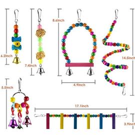 Ensemble De Jouets Pour Perroquets Amazon Set Toys Ensemble De Jouets Pour Oiseaux 6 Pièces
