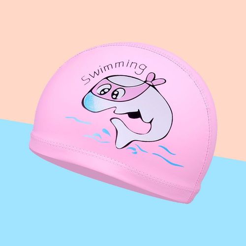 Lot De 2 Élastiques Polyester Bonnet De Bain Pour Les Enfants De 1 À 8 Ans, En Rose Et En Jaune