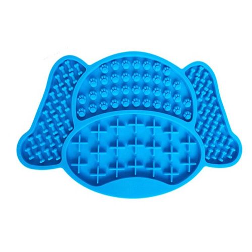 Tapis À Lécher Pour Chien, 1 Pièce, Avec Ventouses Puissantes, En Silicone, Pour Le Bain, Le Traitement Et Le Dressage