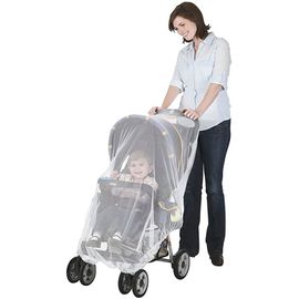 Moustiquaire Blanche Pour Poussette, Porte-Bébé Et Couffin, 3 Pièces, Avec Cordon Élastique Pour Une Protection Optimale, Auvent De Protection Pour Tout-Petits (150 Cm).