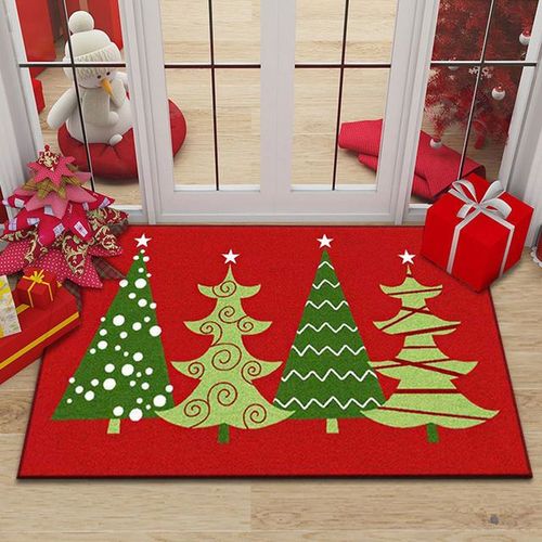 Paillasson De Noël, Tapis De Sol De Noël, Tapis De Bain Antidérapant, Tapis D'entrée De Noël, Paillasson Absorbant, Tapis Décoratif De Noël, Tapis À Motifs De Noël Pour Salon, Chambre, Couloir-18