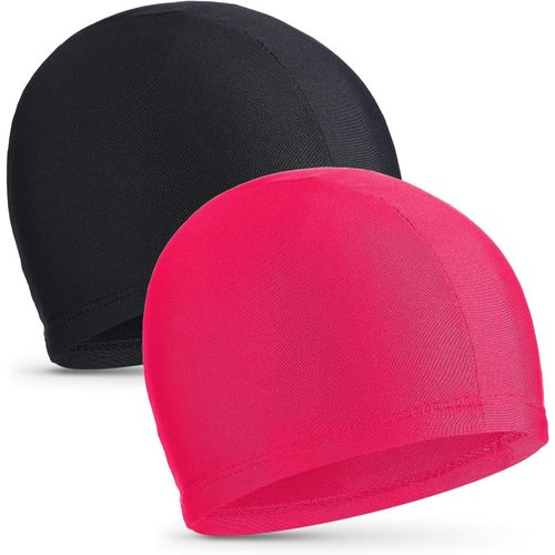 Lot De 2 Élastiques, Confortable Et Léger Bonnet De Bain Pour Femmes, Hommes Et Enfants