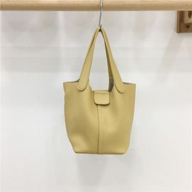 Jaune-Petite armoire sale printemps été nouvelle version coréenne Mode Panier de nourriture Main Texture douce Sac seau à bandoulière unique