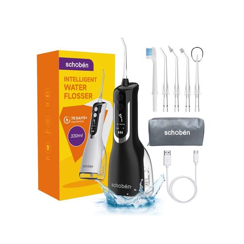Schoben L12-Hydropulseur Buccal Aste Usb,Hydropulseur Dentaire Portable,Hydropulseur Électrique Domestique,Soins Bucco-Dentaires - Type L12ymx-H