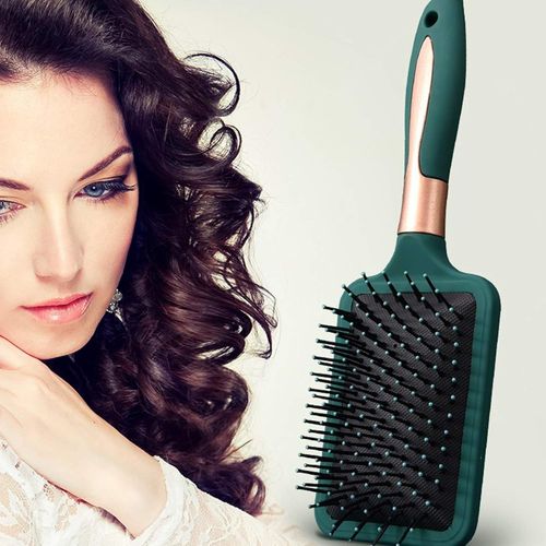 Brosse À Cheveux, Peigne À Coussin D'air Antistatique Avec Poils En Nylon, Masseur De Cuir Chevelu, Réduit Les Frisottis Pour Tous Types De Cheveux 