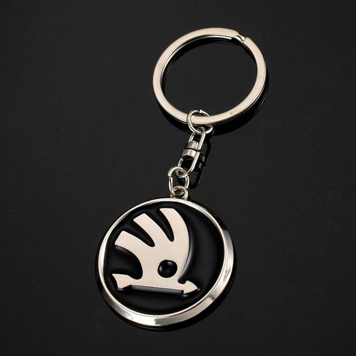 Métal porte-clés avec jeton pour Chariot Argent taille unique