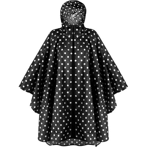 Poncho De Pluie Imperméable, Léger Et Réutilisable, Manteau À Capuche De Randonnée Pour Activités De Plein Air, Noir