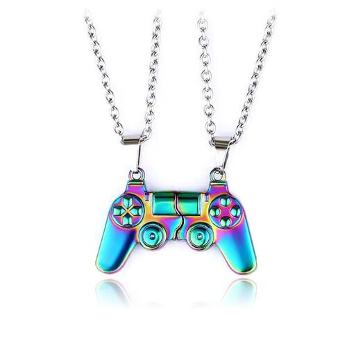 Collier De Contrôleur De Jeu Magnétique Pour Les Couples, Collier Assorti Pour Le Meilleur Ami, Collier De Soeur D'amitié