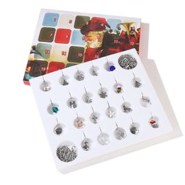 Noël Calendrier De L'Avent Charme Réglable Bracelet Et D'Un Collier De Bricolage