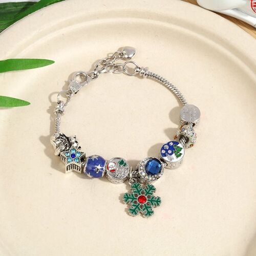 Noël Bracelet De Charme De Père Noël Perlé Bracelet En Alliage Corde Chaîne Femme Bijoux¿20¿