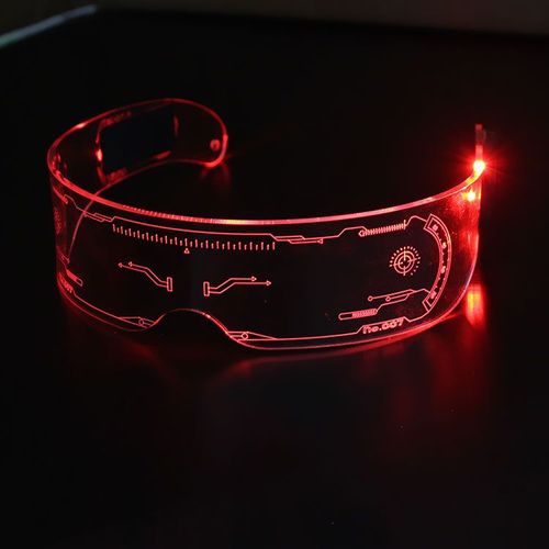 Lunettes Électroluminescentes Led, 1 Pièce, Fête De Noël, Bar, Festival, Musique, Danse, Lunettes Pour Halloween Et Noël