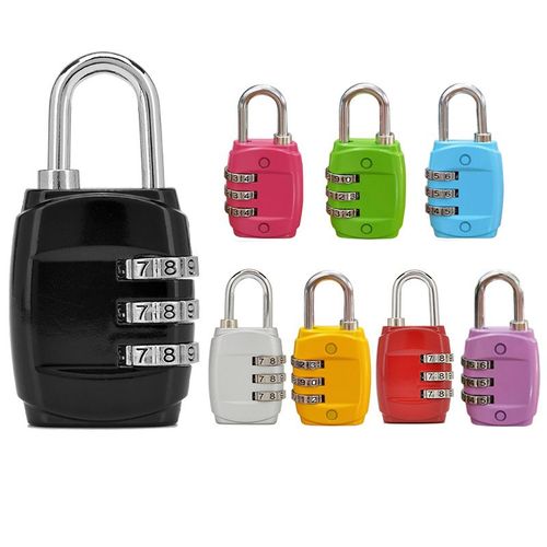 Serrure avec code de 8 pièces, serrure à code extérieures, serrure à combinaison 3 chiffres cadenas à code, serrure de voyage, serrure de valise, la clé de verrouillage de sécurité