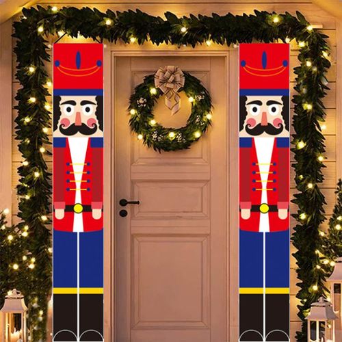 Bannière De Noël En Plein Air: Casse-Noisette, Des Signes, Des Bannières De Noël, De Noël, Des Décorations De Noël Pour Les Portes