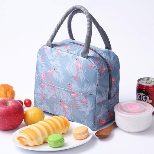 Sac de Poche de Transport Isotherme Repas Lunch Bag Pour déjeuner Fraîcheur Pique-Nique Toile Imperméable isolé pour Femme, Homme,École et Bureau Filles Enfants