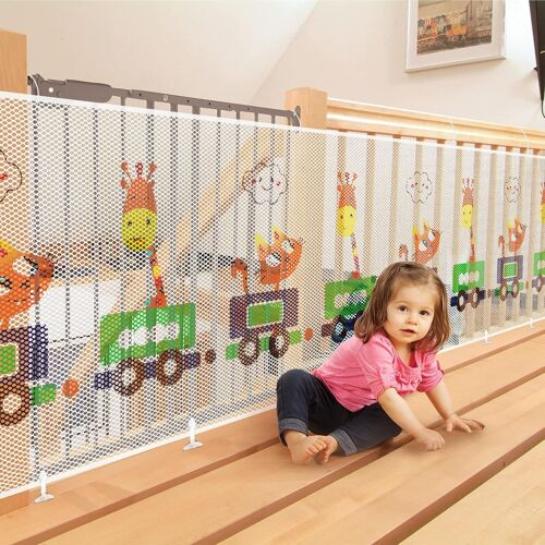 Filet De Sécurité Épais Pour Enfants (300 X 79 Cm), Filet De Sécurité Pour Escaliers, Train D'animaux, Filet De Sécurité Pour Balcon Pour Bébé