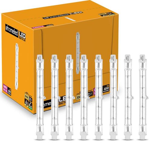 Pack D'ampoules Halogènes Stylo R7s 118 Mm 300 W À Intensité Variable Ac 220-240 V J118, Spots Halogènes Linéaires Pour Éclairage Paysager, Sécurité Et Rue