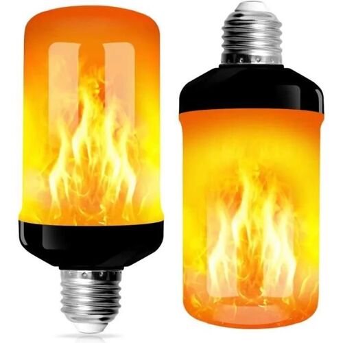 Pack D'ampoules Led E27 À Flamme, 4 Modes, Avec Capteur De Gravité, Pour Décoration De Noël, Halloween Et Bars
