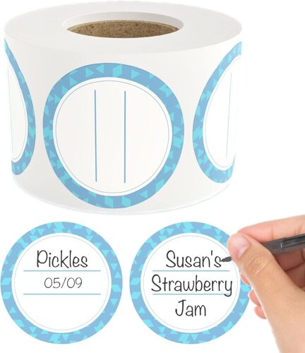 Étiquettes De Conserve Dissolvables Pour Bocaux ? 2" Iceberg 500 Dissolvable Mason Jar Labels - Dissolvable Food Labels For Containers - Jam Homemade Canning Jar Labels Stickers