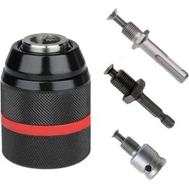 Convertisseur De Mandrin De Tour Sans Clé En Métal Avec Adaptateur SDS, Accessoires De Perceuse, Capacité De 2 à 13mm